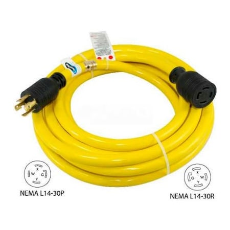 Conntek Conntek 20601-010, 10', 30A, Generator Power/Extension Cord with NEMA L14-30P to L14-30R 20601-010